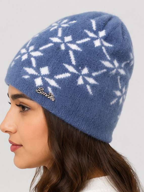 Women Self Design Winter Beanie Cap - 22642708 -  Standard Image - 2