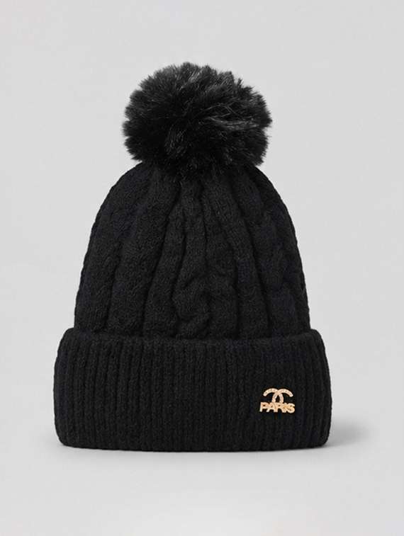 women self design woollen winter cap - 22642754 -  Standard Image - 2