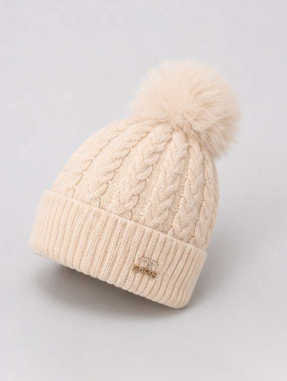 women self design woollen winter cap - 22642755 -  Standard Image - 2