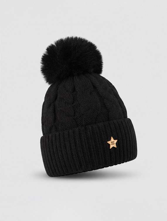 women self design woollen winter cap - 22642760 -  Standard Image - 2