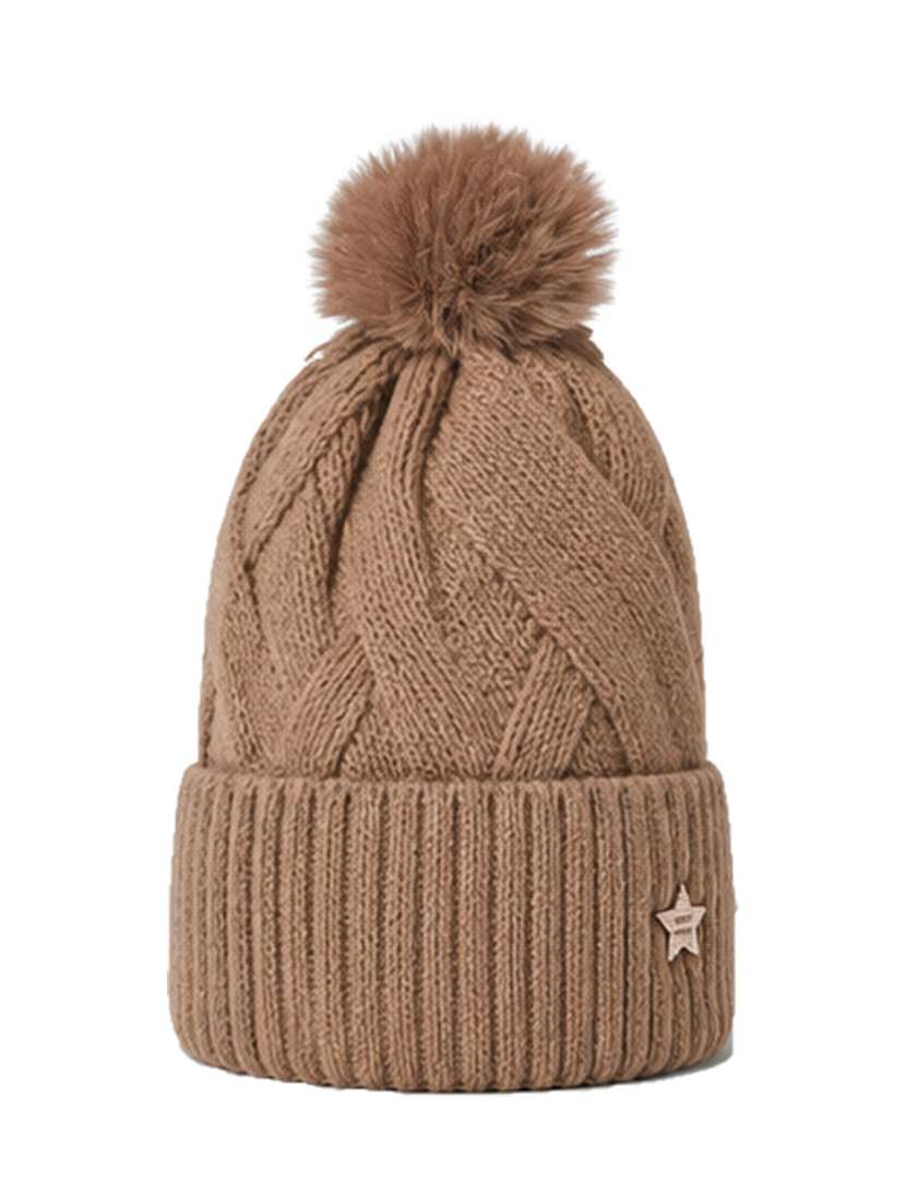 Women Self Design Woollen Winter Cap - 22642765 -  Standard Image - 2