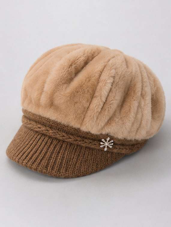 Women Solid Woollen Winter Cap - 22642768 -  Standard Image - 2