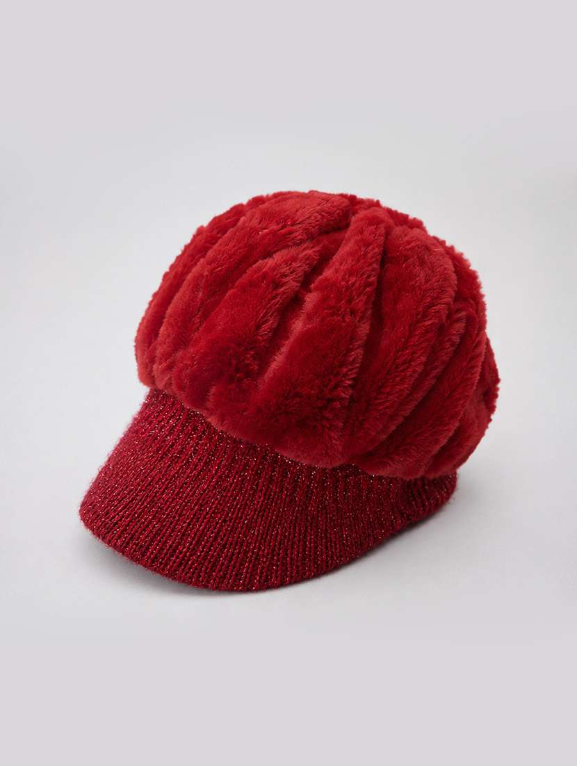 Women Solid Woollen Winter Cap - 22642770 -  Standard Image - 2