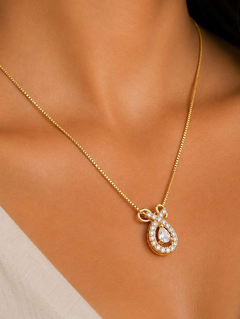Women Teardrop Crystal Pendant - 22658481 -  Standard Image - 2