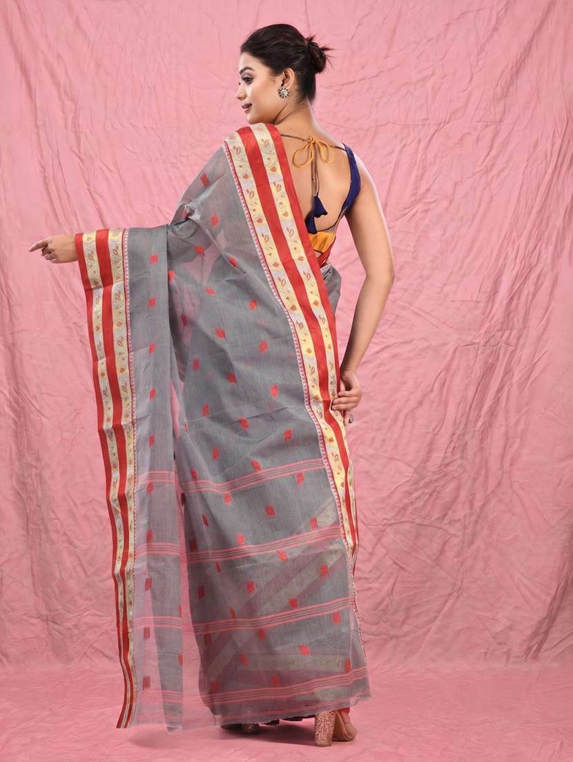 Women Self Design Tant Saree - 22658866 -  Standard Image - 2