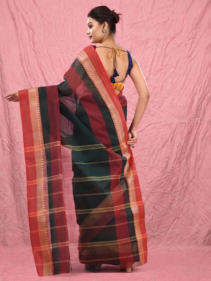 Women Self Design Tant Saree - 22658881 -  Standard Image - 2