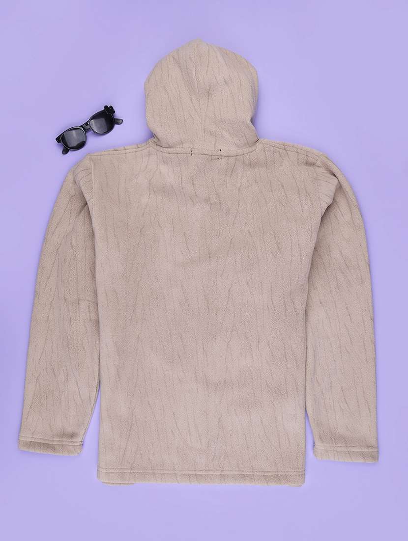 Boys Self Design Long Sleeves Hooded Jacket - 22661388 -  Standard Image - 2