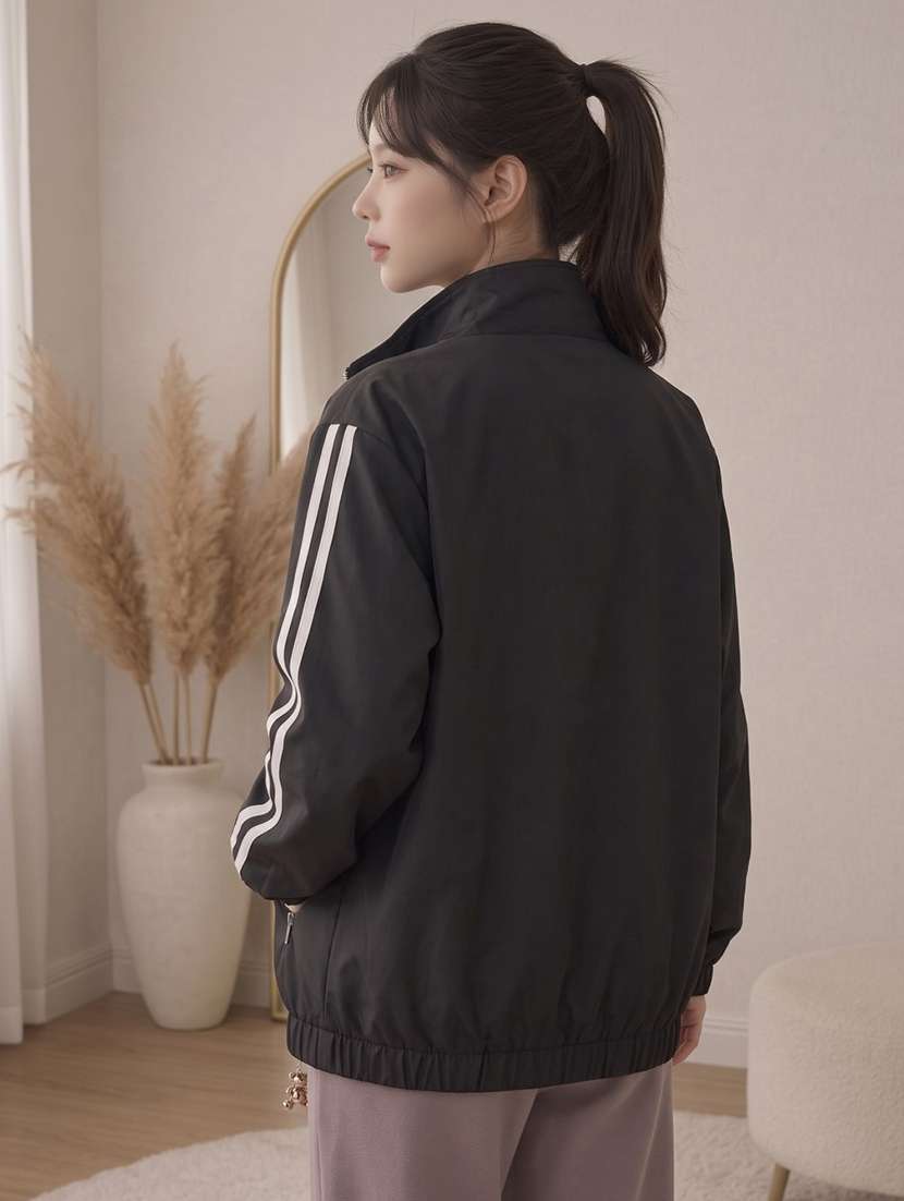 Women Tapered Long Sleeve Bomber Jacket - 22661993 -  Standard Image - 2