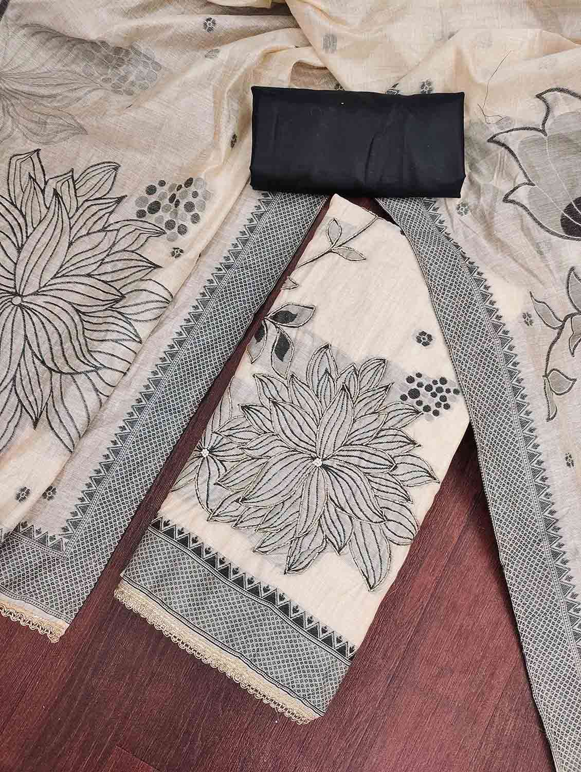 women self design unstitched suit set - 22662346 -  Standard Image - 2