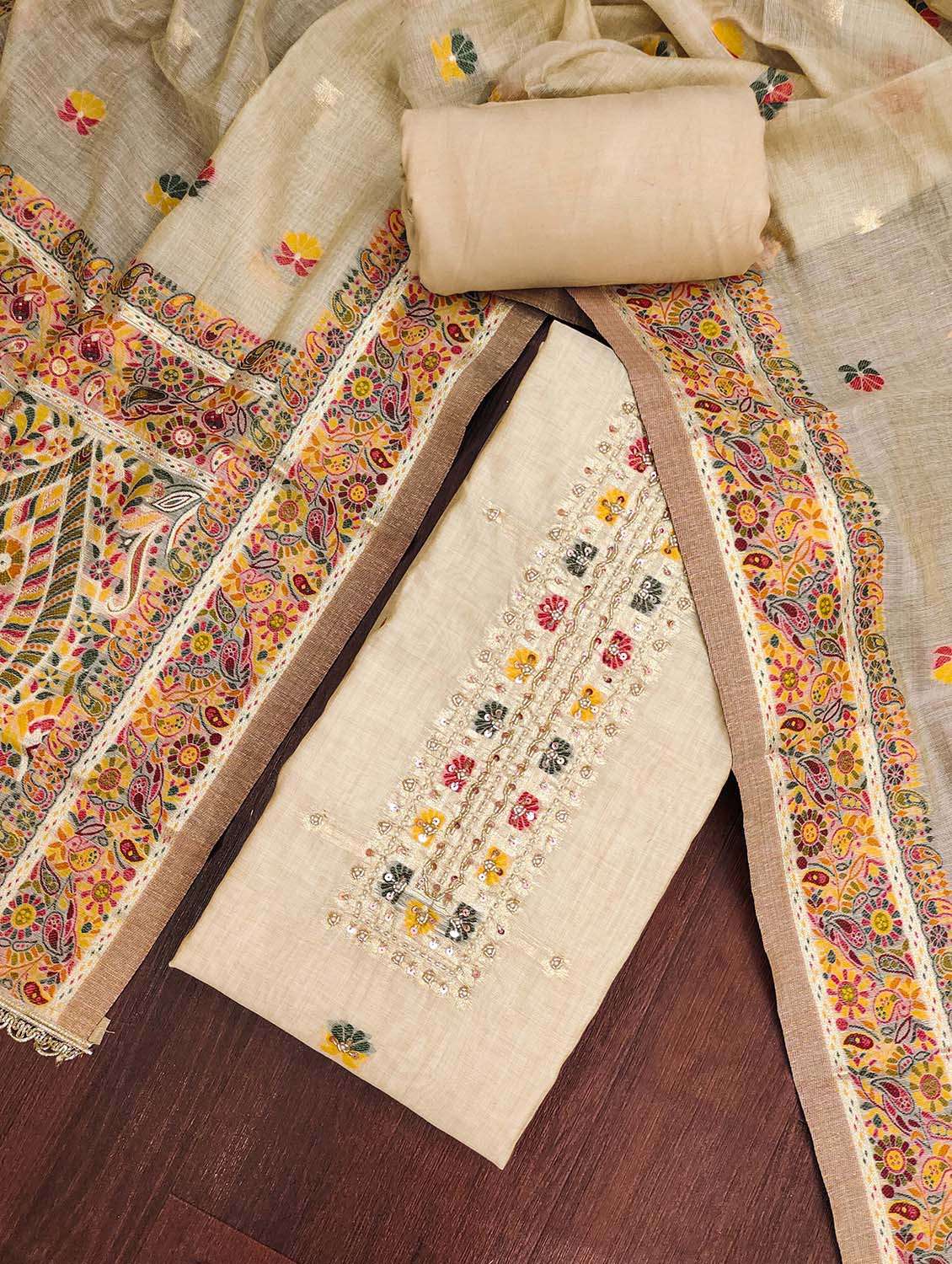 women self design unstitched suit set - 22662348 -  Standard Image - 2