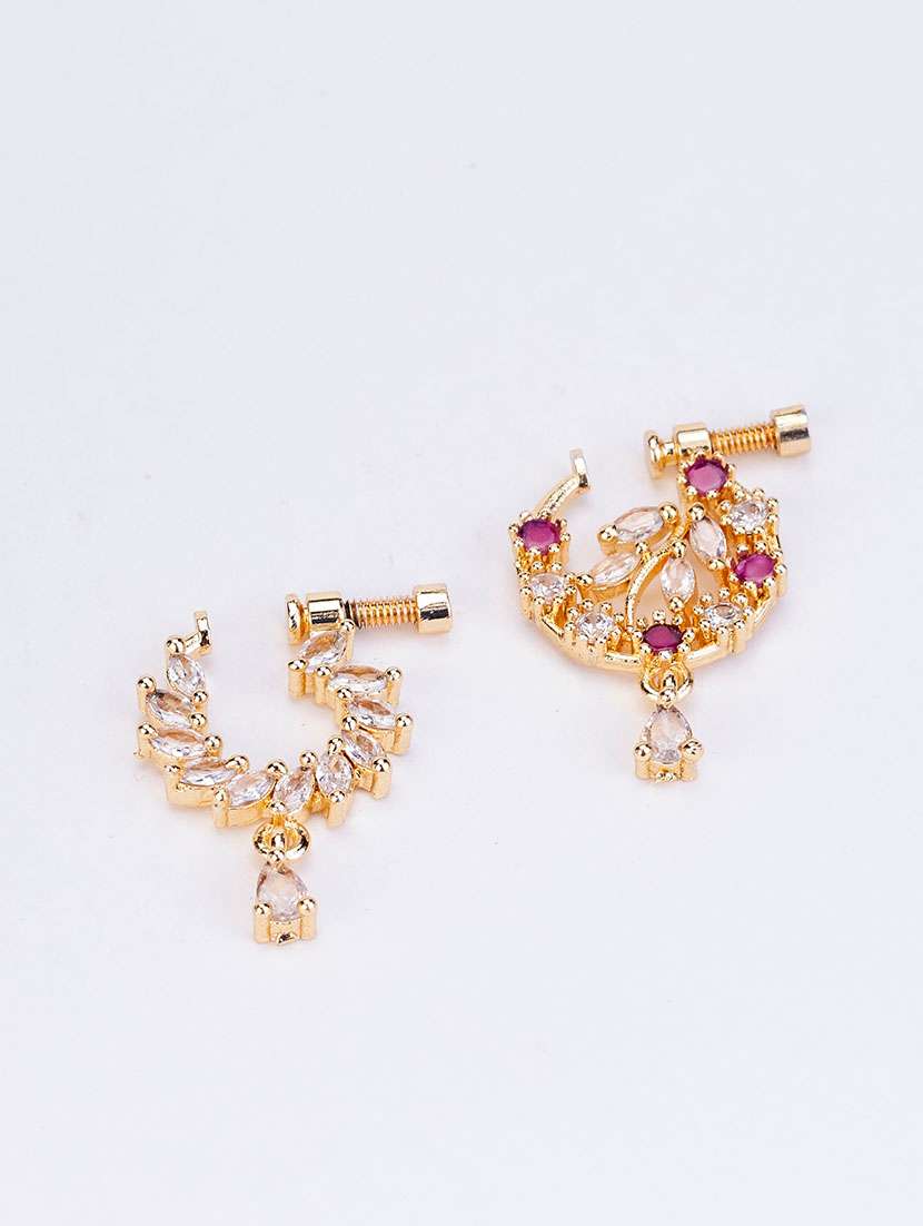 floral gold plated combo naath - 22662445 -  Standard Image - 2
