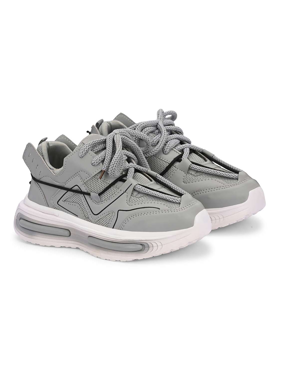 Men Textured Lace Up Sneaker - 22662513 -  Standard Image - 2