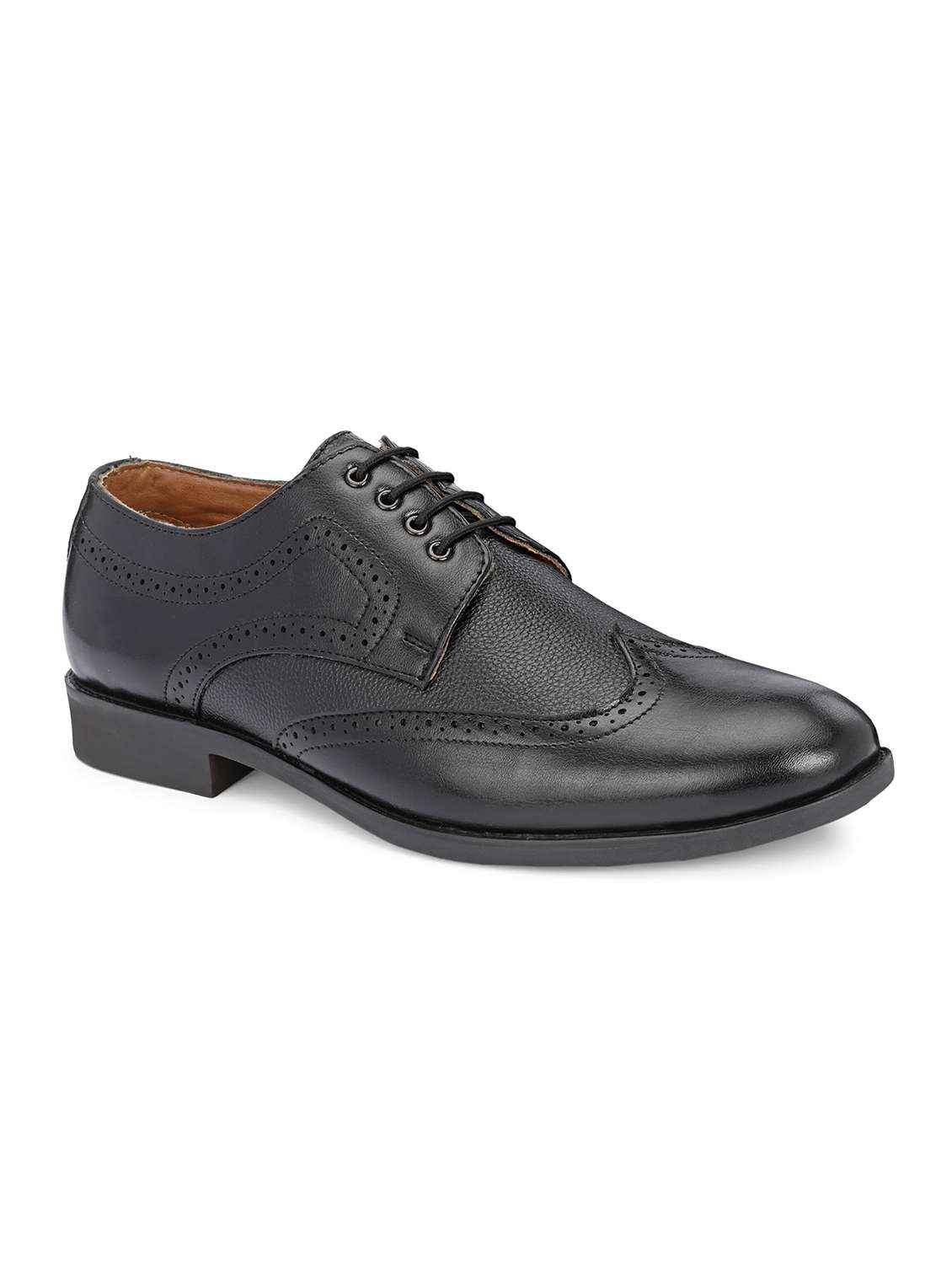 Men Textured Lace Up Brouges Formal Shoes - 22662529 -  Standard Image - 2
