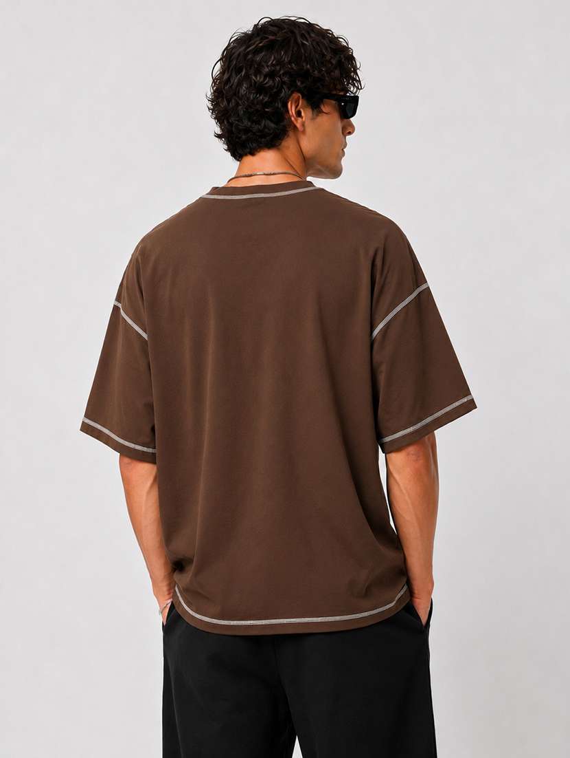 Men Printed Short Sleeves Oversized T-shirt - 22663490 -  Standard Image - 2