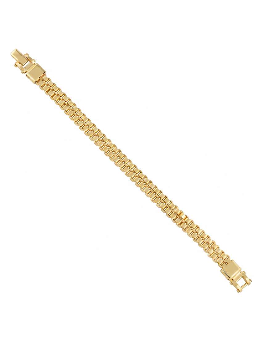Men Brass Gold Plated Heavy Bracelet - 22663928 -  Standard Image - 2