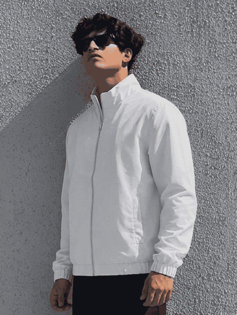 men solid long sleeves bomber jacket - 22664733 -  Standard Image - 2