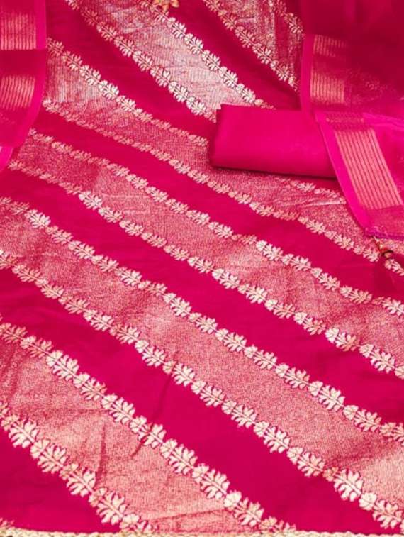Women Self Design Unstitched Suit Set - 22664805 -  Standard Image - 2