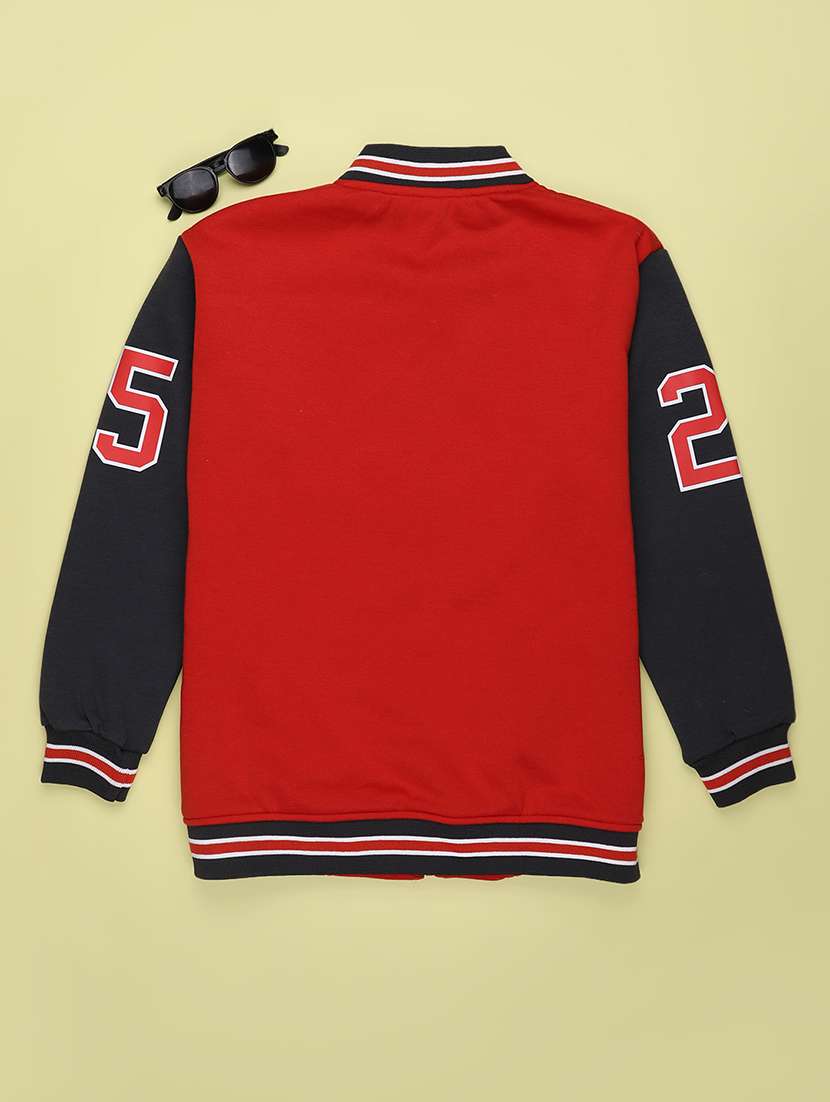 Boys Colourblocked Long Sleeves Varsity Jacket - 22686037 -  Standard Image - 2