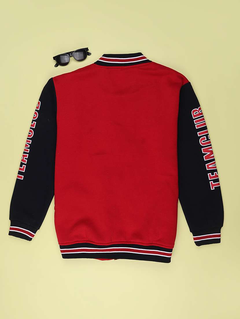 Boys Colourblocked Long Sleeves Varsity Jacket - 22686038 -  Standard Image - 2