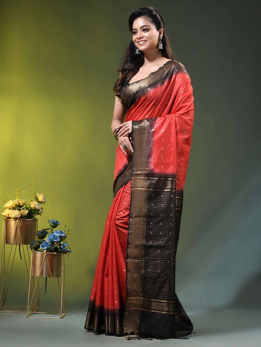 women self design bordered saree with blouse - 22686257 -  Standard Image - 2