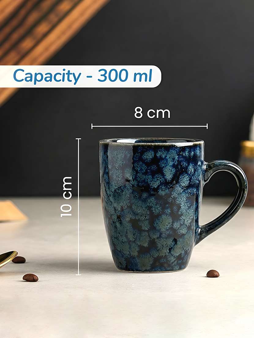 Moody Panda Elegant Collection | Mug Set Of 2 | Coffee Mug | Milk Mug | Stoneware Mugs | 300ml | Designer Mugs | Large | Blue - 22686591 -  Standard Image - 2