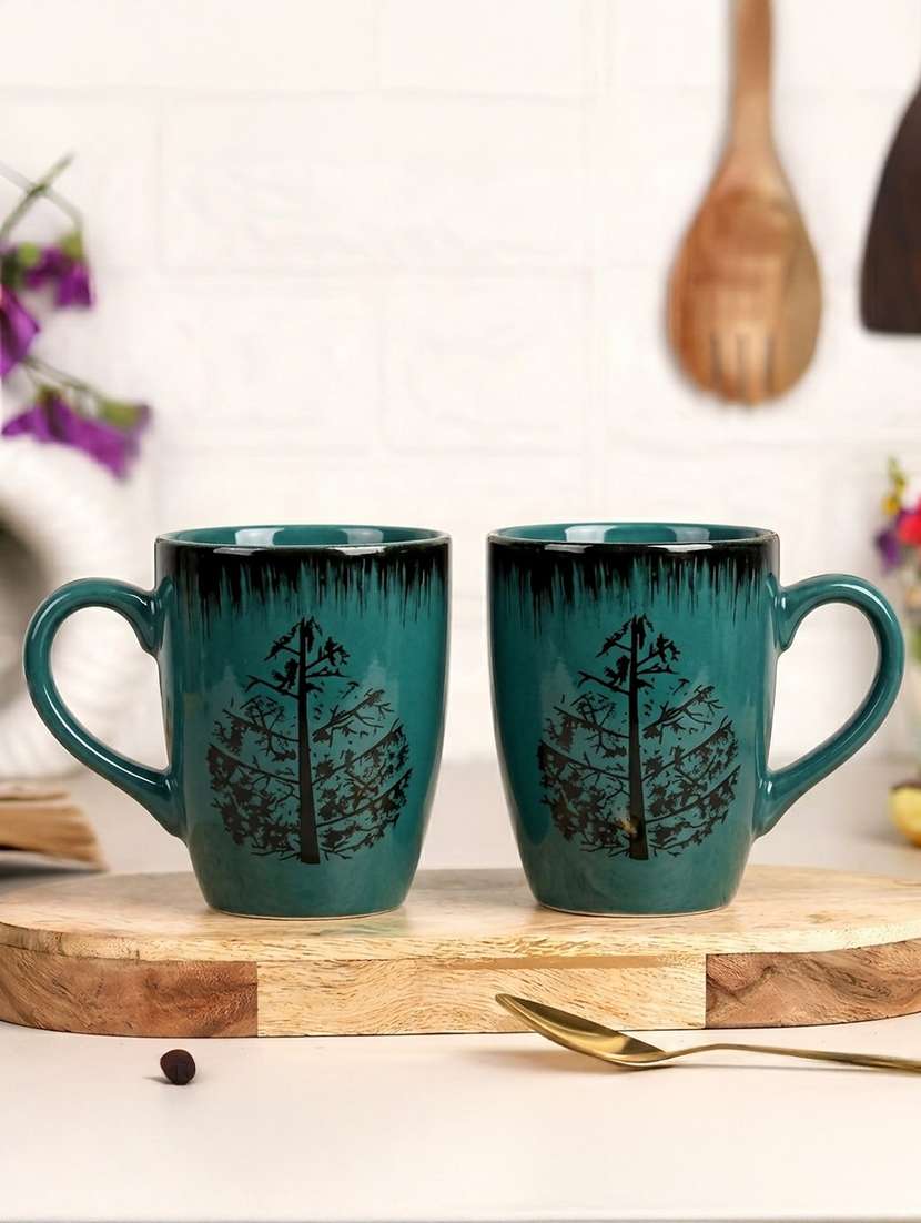 green ceramic nature & landscapes mug set of 2 - 22686592 -  Standard Image - 2