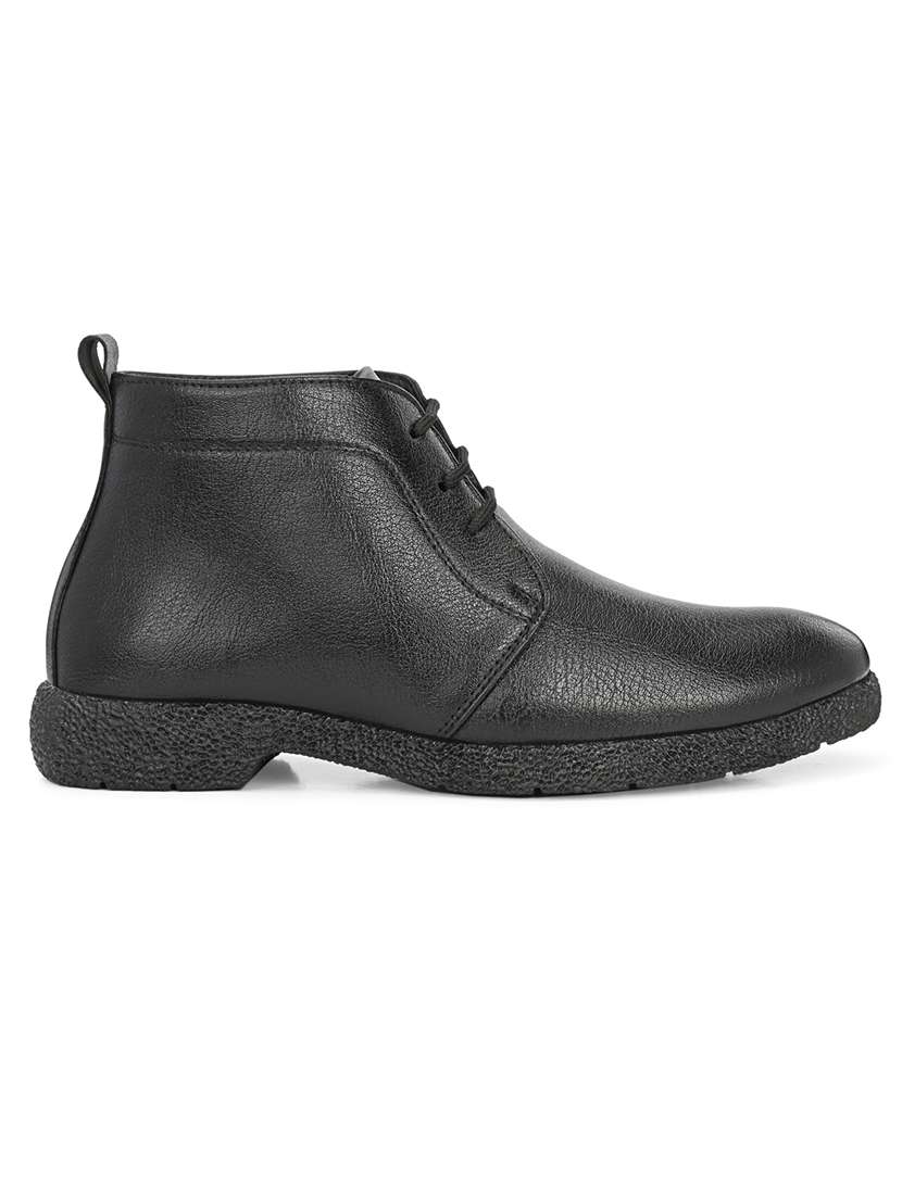 Men Solid Lace Up High Ankle Boots - 22686881 -  Standard Image - 2