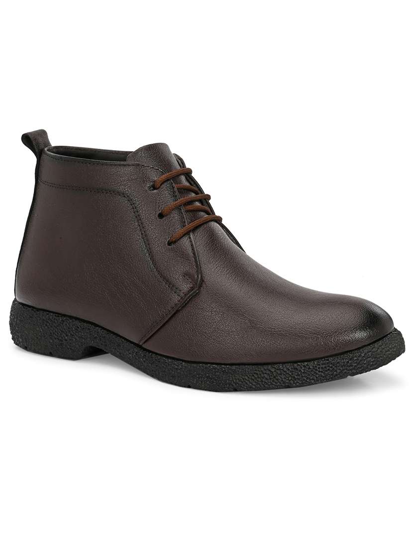 Men Solid Lace Up High Ankle Boots - 22686882 -  Standard Image - 2