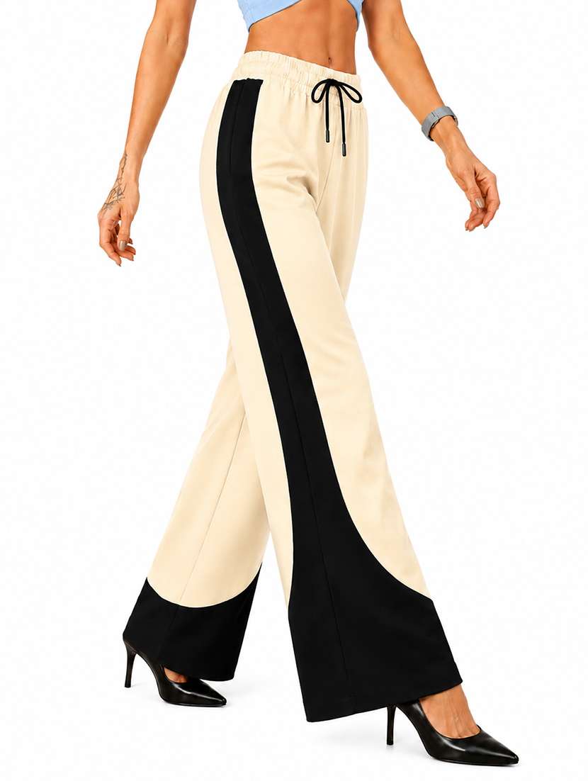 Women Colourblocked High Rise Regular Track Pant - 22687025 -  Standard Image - 2