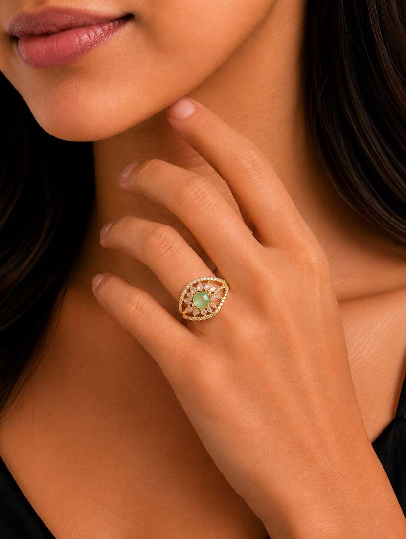 women royal empress gold plated ring - 22687558 -  Standard Image - 2