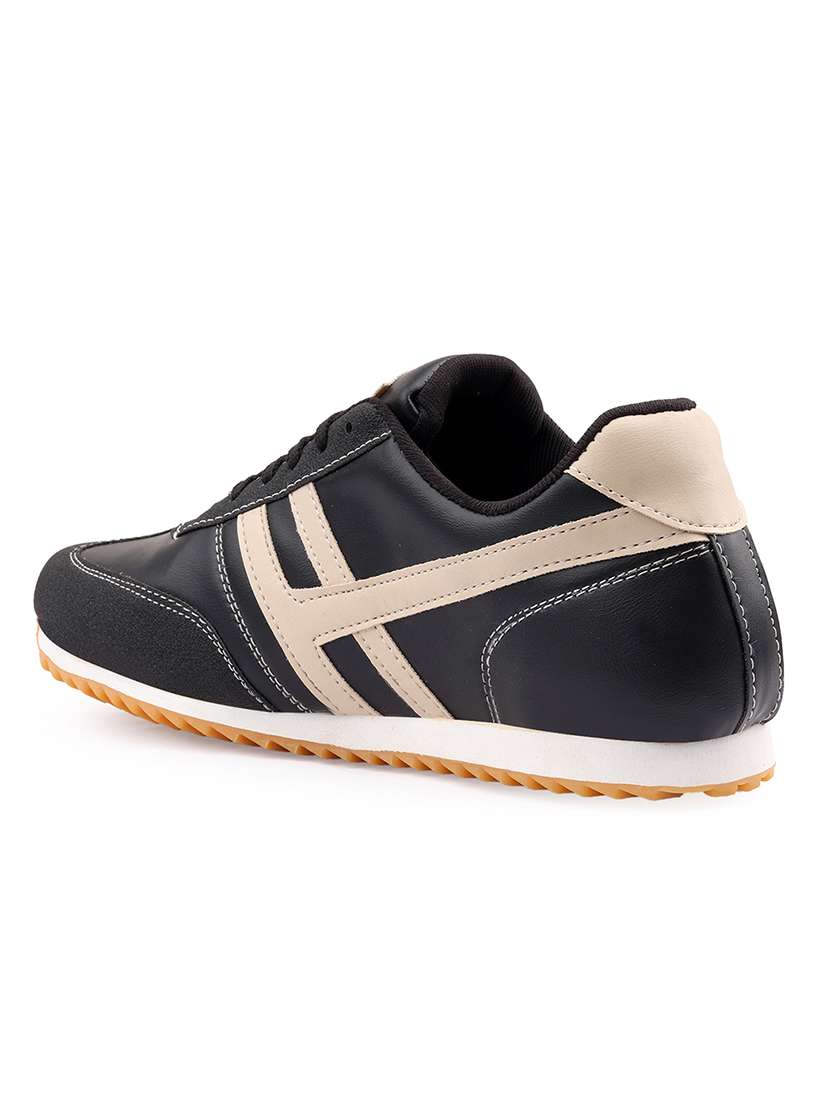 Men Black Lace Up Sneaker - 22687624 -  Standard Image - 2