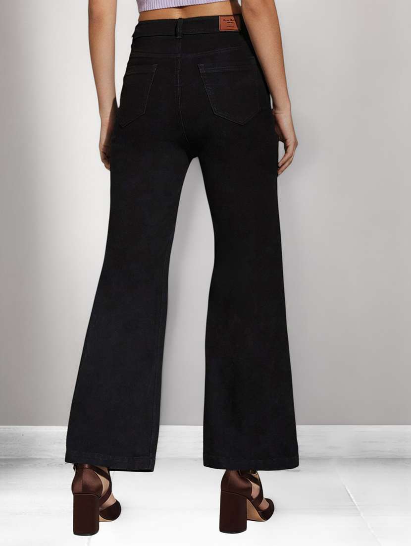 Women Solid High Rise Bootcut Jeans - 22688074 -  Standard Image - 2