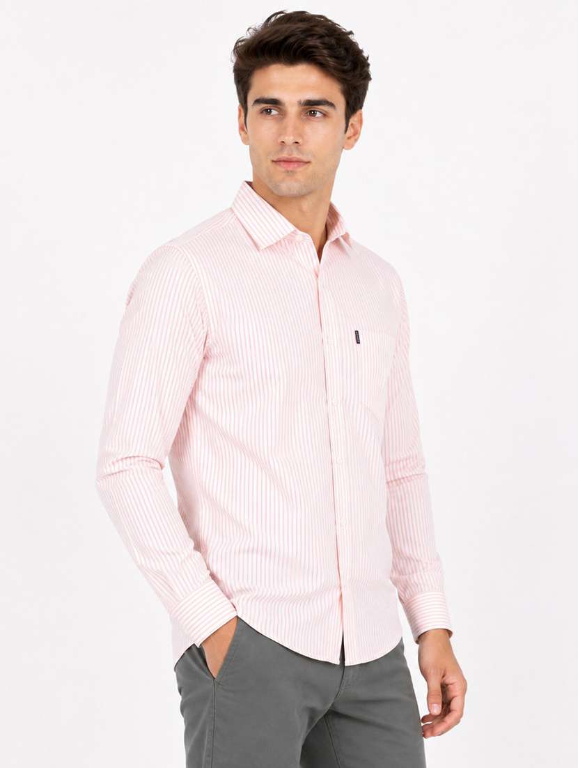 Men Striped Long Sleeves Regular Fit Shirt - 22688404 -  Standard Image - 2