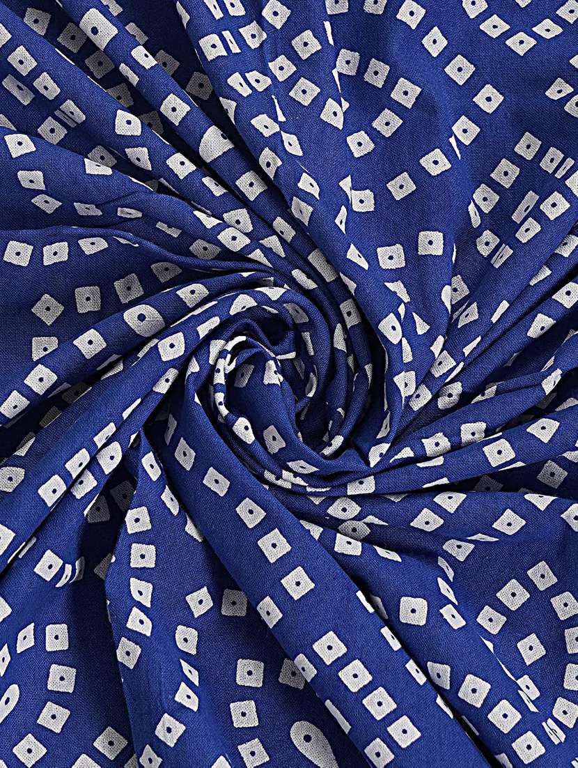 Timeless Trends Blue 144 Tc Traditional Bandhani Chunri Printed Double Bedsheet With 2 Pillow Covers - 22688844 -  Standard Image - 2