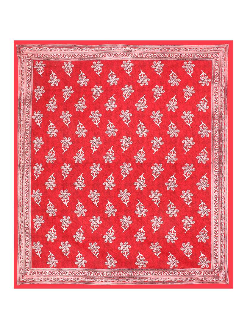 Timeless Trends Jaipuri 100 % Cotton Double Bedsheet With 2 Pillow Cover Cpr01 - 22688868 -  Standard Image - 2