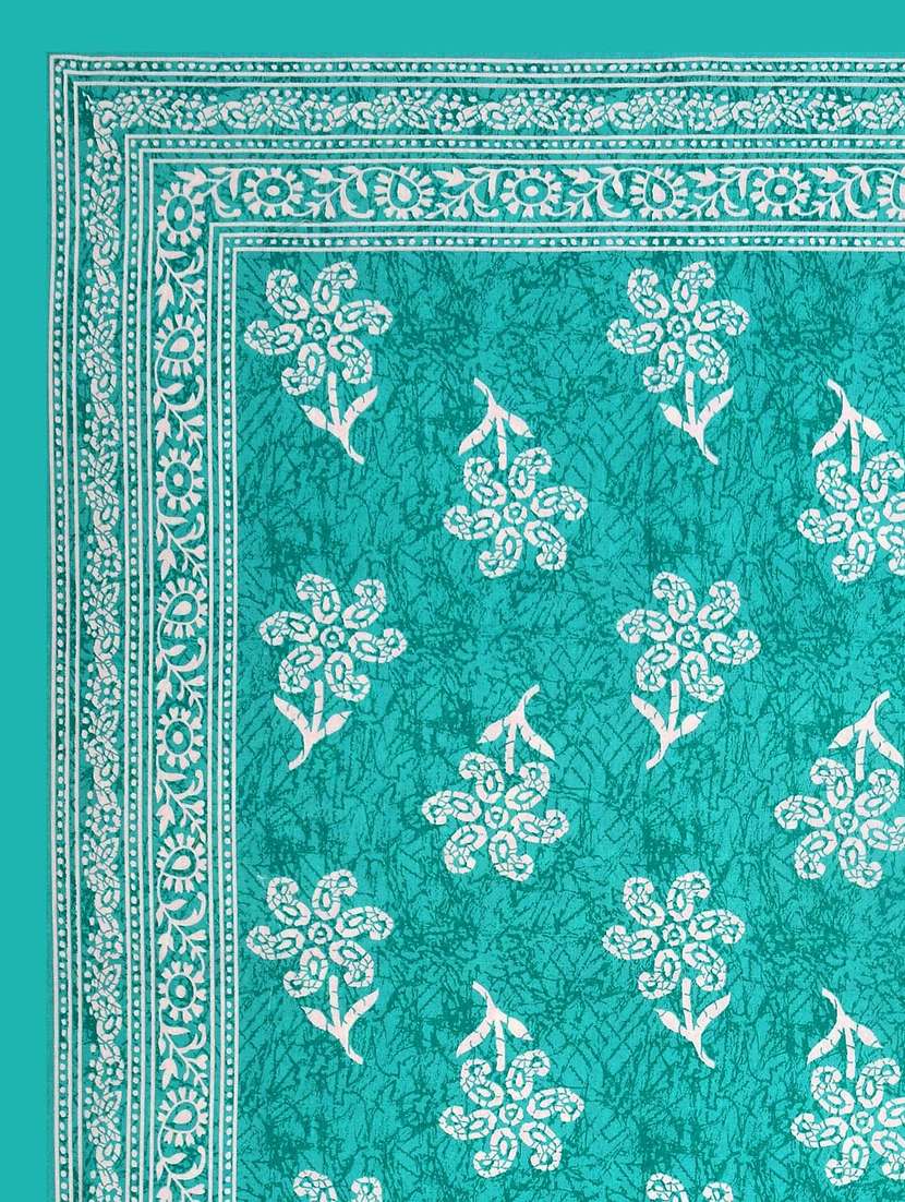 Timeless Trends Jaipuri 100 % Cotton Double Bedsheet With 2 Pillow Cover Cps01 - 22688877 -  Standard Image - 2