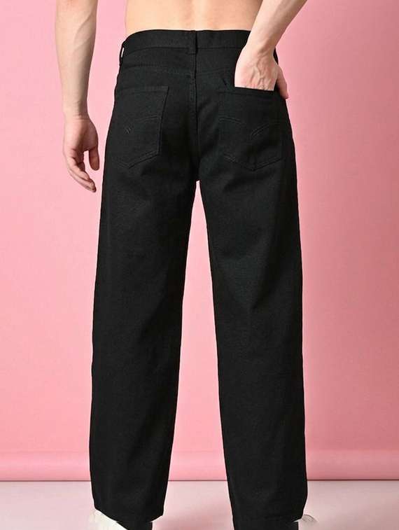 Men Plain Mid Rise Full Length Relaxed Fit Jeans - 22689488 -  Standard Image - 2