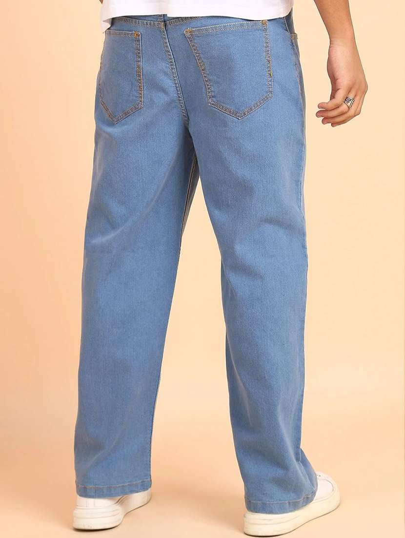 Men Solid Mid Rise Straight Jeans - 22689949 -  Standard Image - 2