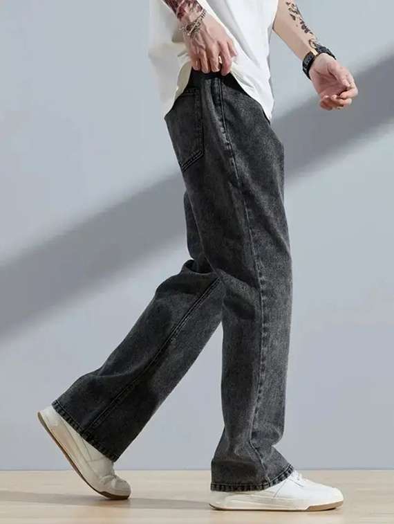 Men Washed Mid Rise Full Length Relaxed Fit Jeans - 22690577 -  Standard Image - 2