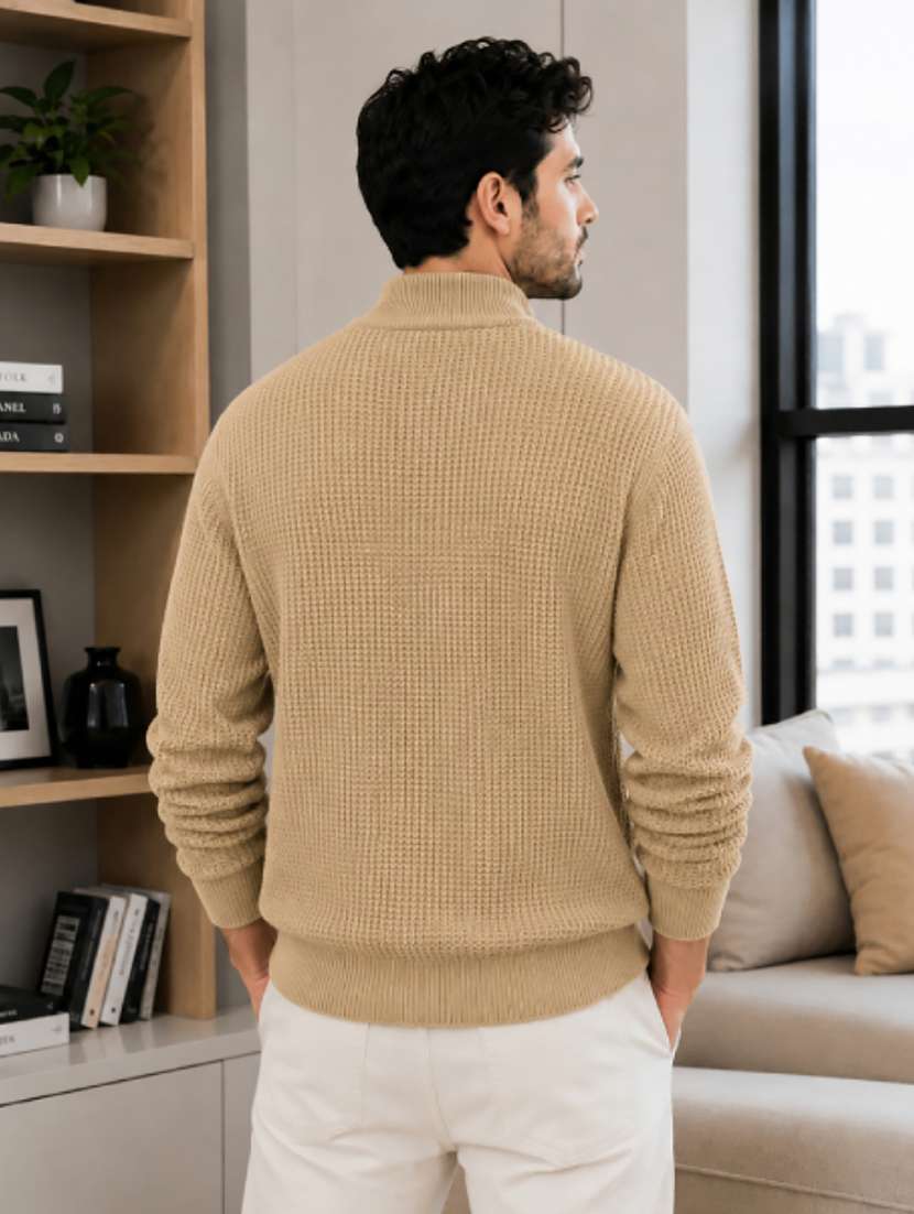 men self design long sleeve regualr fit pullover - 22690836 -  Standard Image - 2
