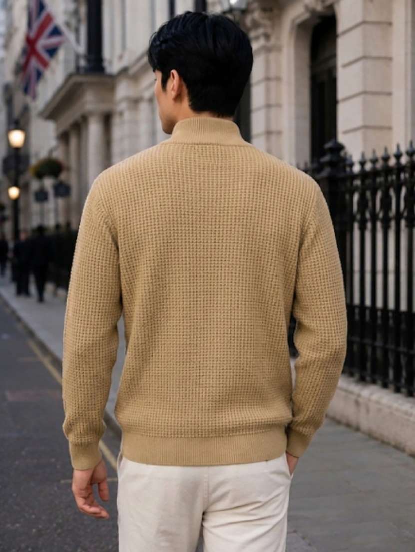men self design long sleeve regualr fit pullover - 22690837 -  Standard Image - 2