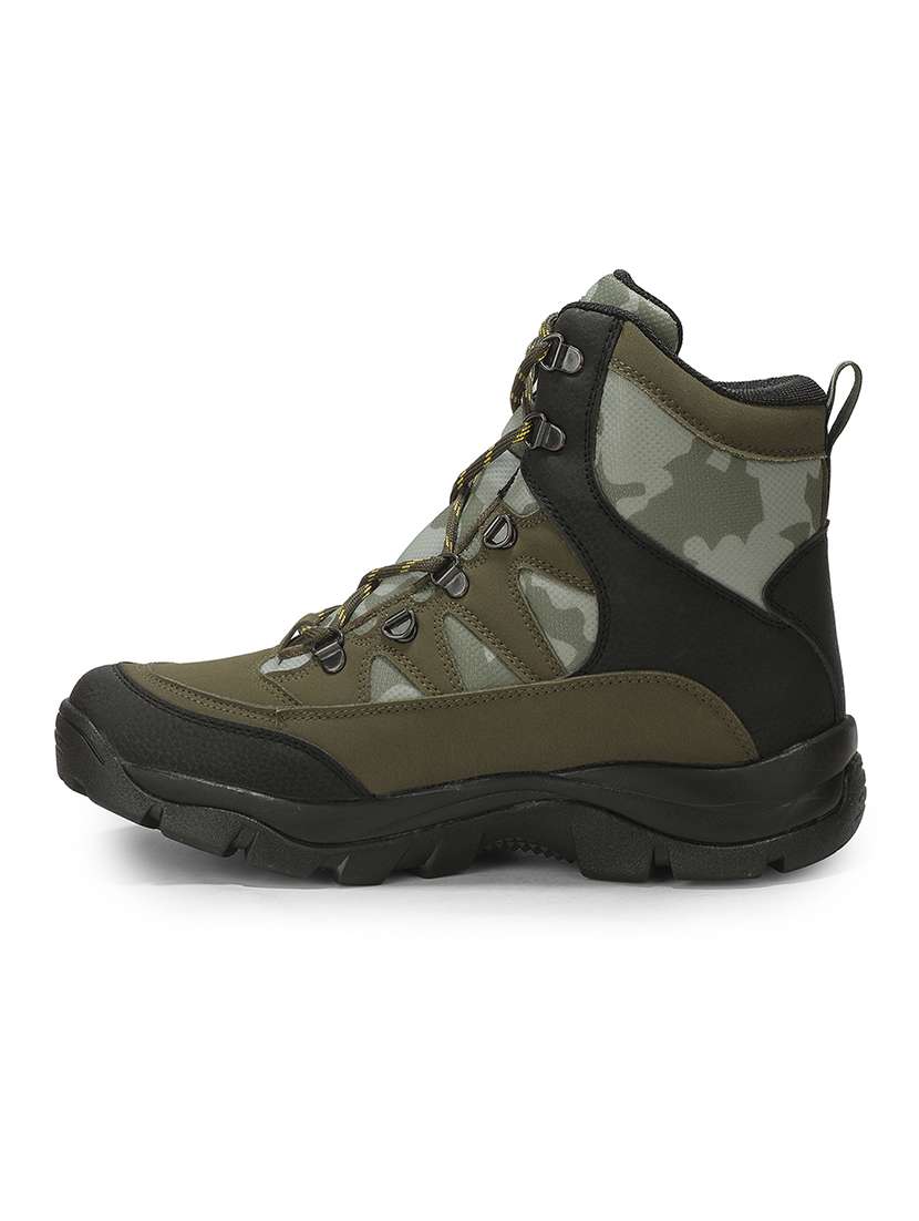 Men Green Lace Up High Ankle Boot - 22694824 -  Standard Image - 2