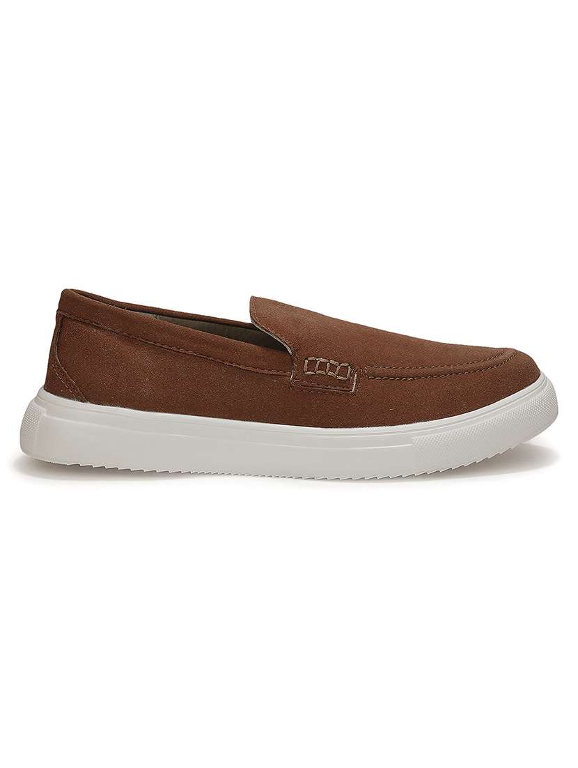 Men Brown Slip On Loafer - 22694829 -  Standard Image - 2