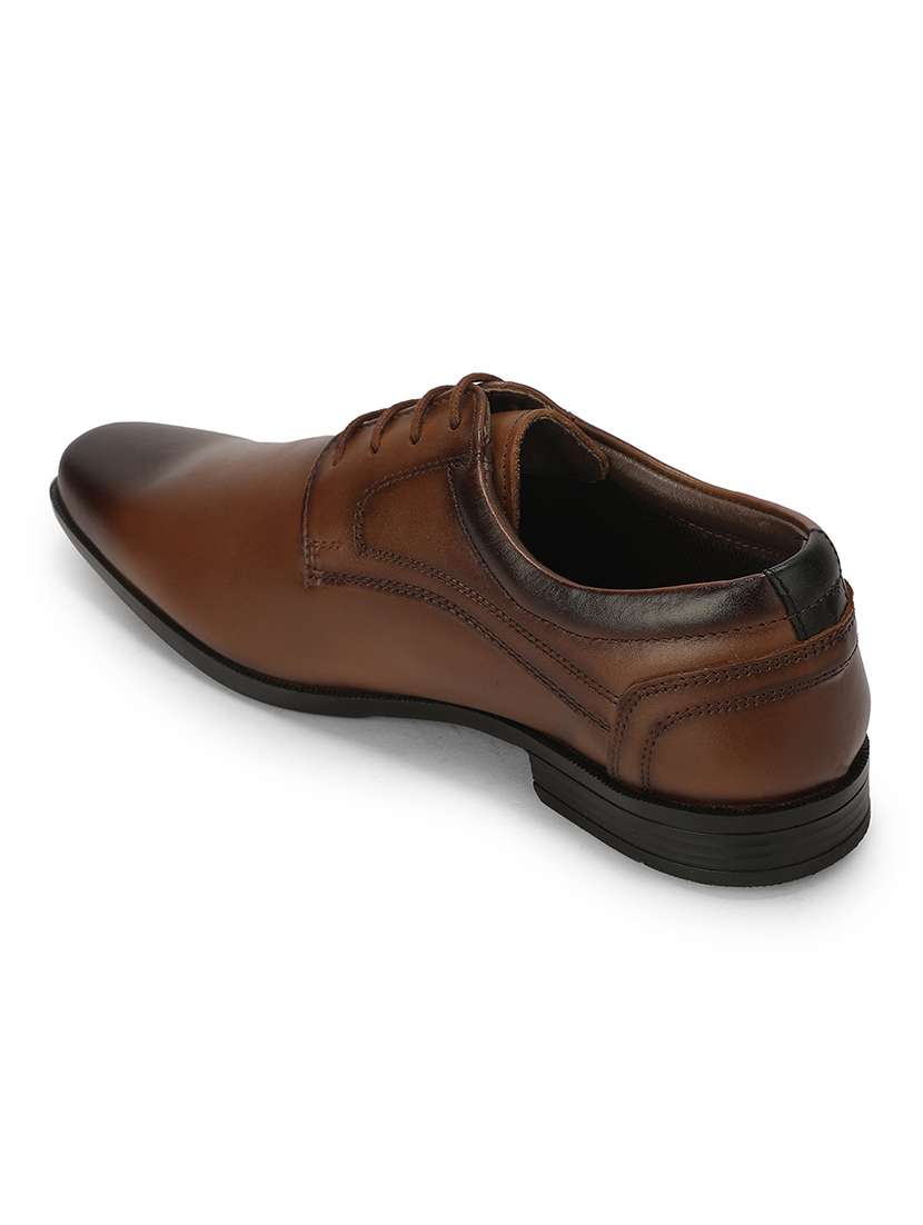Men Brown Lace-up Derby - 22694833 -  Standard Image - 2