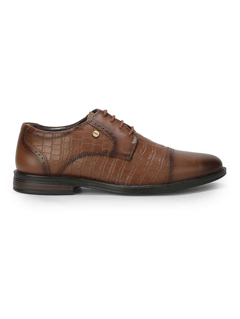 Men Brown Lace-up Derby - 22694834 -  Standard Image - 2