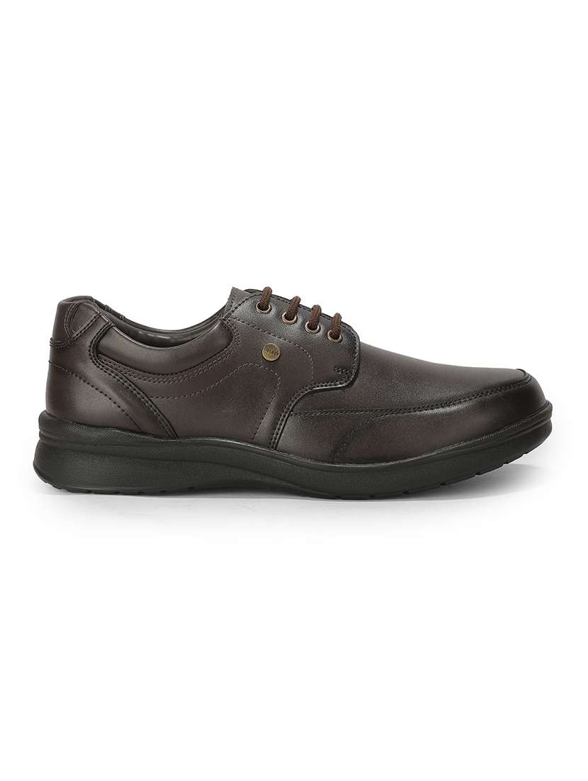 Men Brown Lace-up Derby - 22694836 -  Standard Image - 2