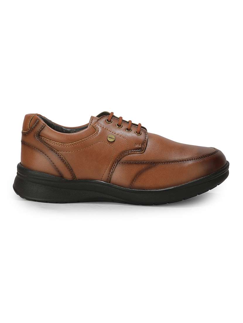 Men Brown Lace-up Derby - 22694837 -  Standard Image - 2