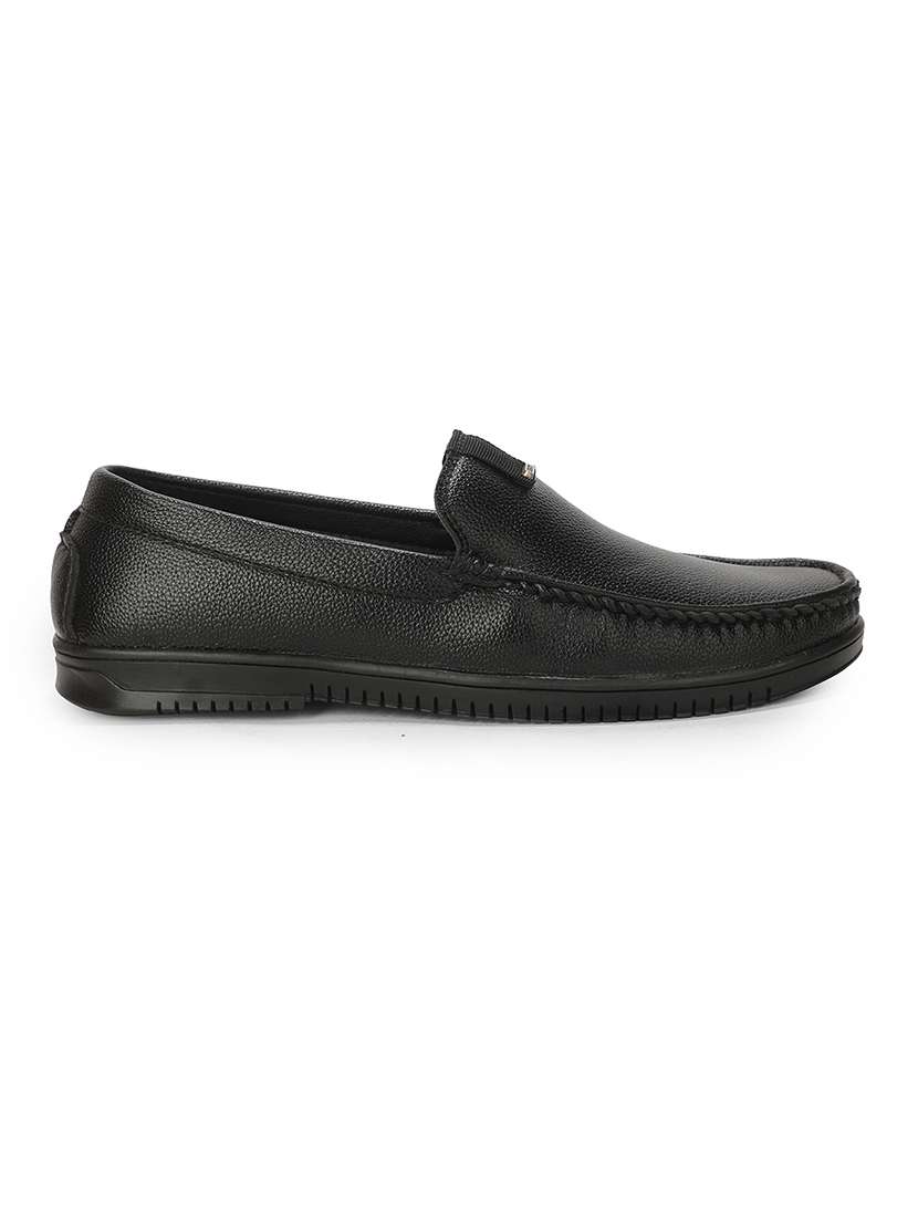 Men Black Slip On Loafer - 22694850 -  Standard Image - 2