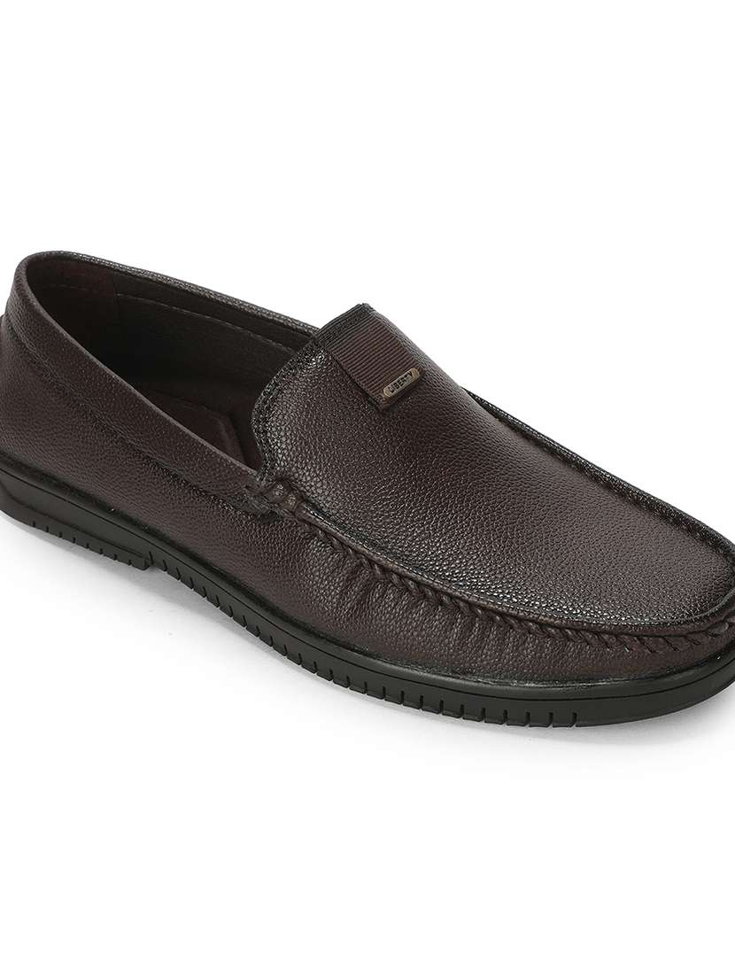 Men Brown Slip On Loafer - 22694852 -  Standard Image - 7