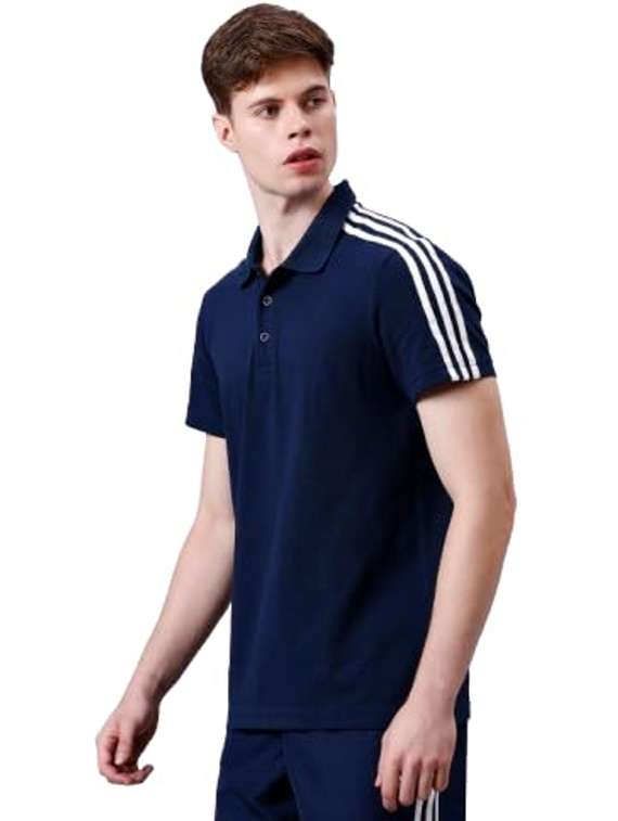 Men Tapered Short Sleeve Regular Fit Polo T-shirt - 22696424 -  Standard Image - 2